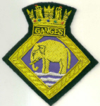 Blazer Badge - HMS GANGES
